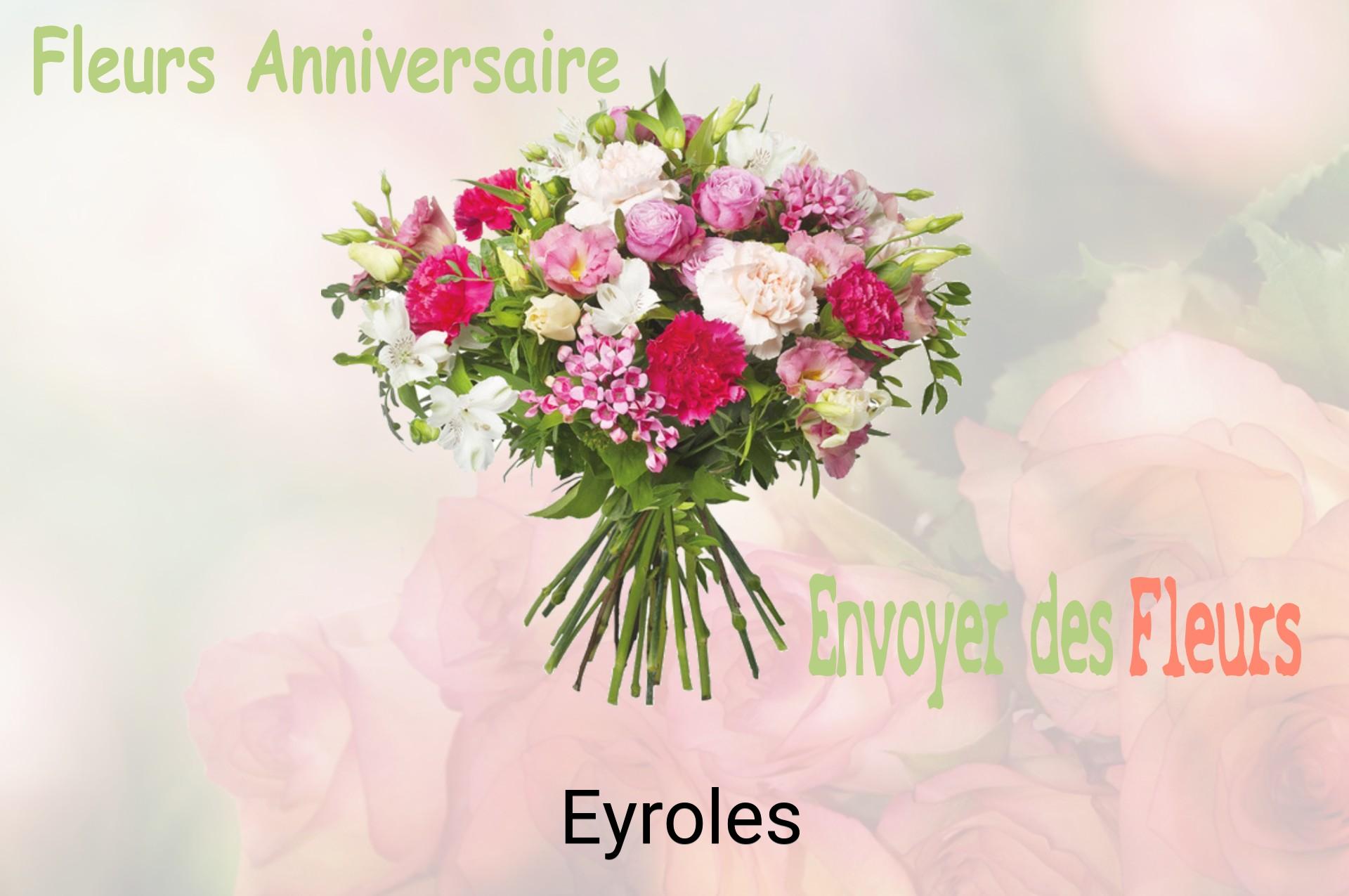 Bouquet de fleurs d’anniversaire livré à Eyroles